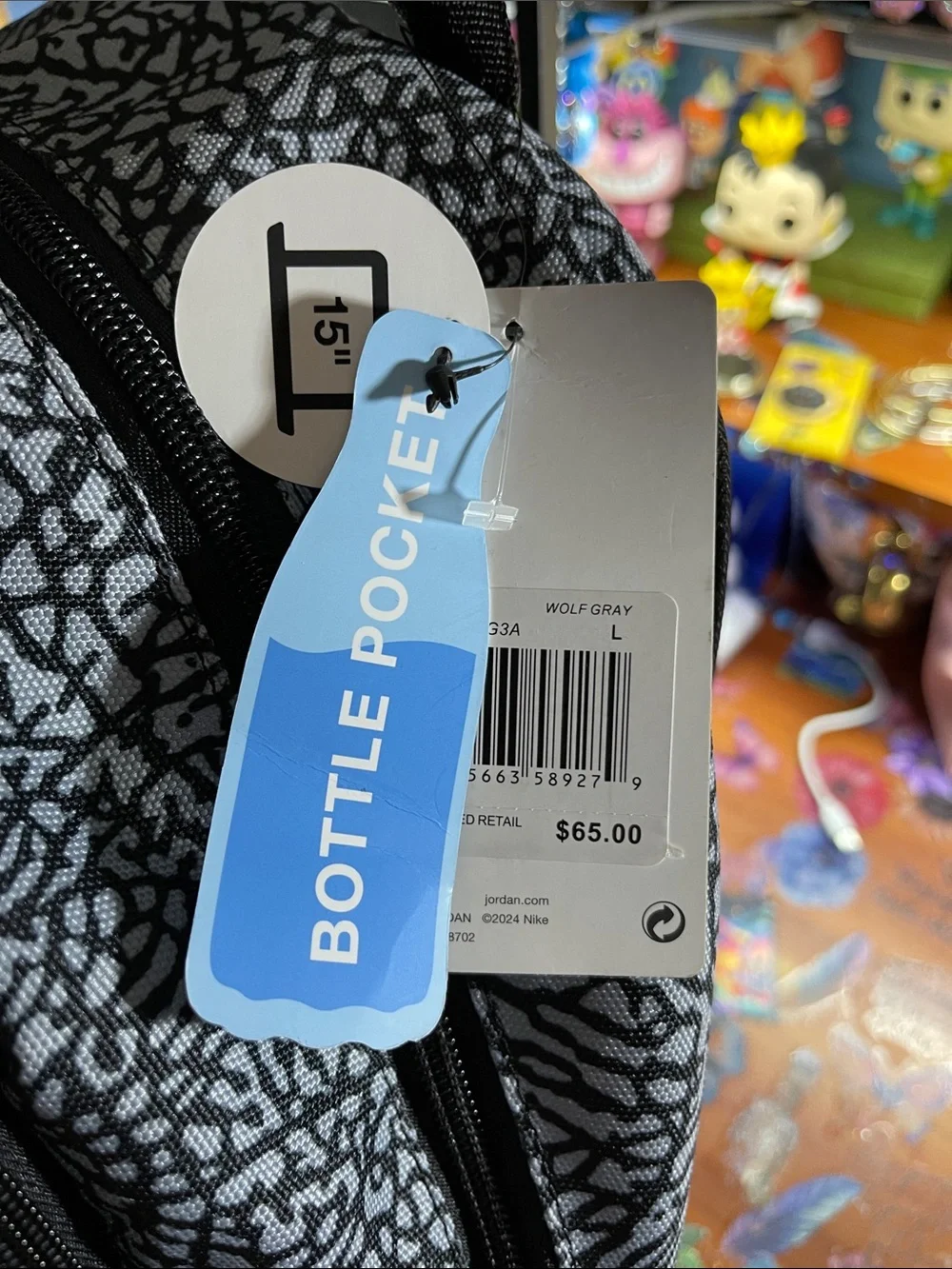 Jordan backpack elephant